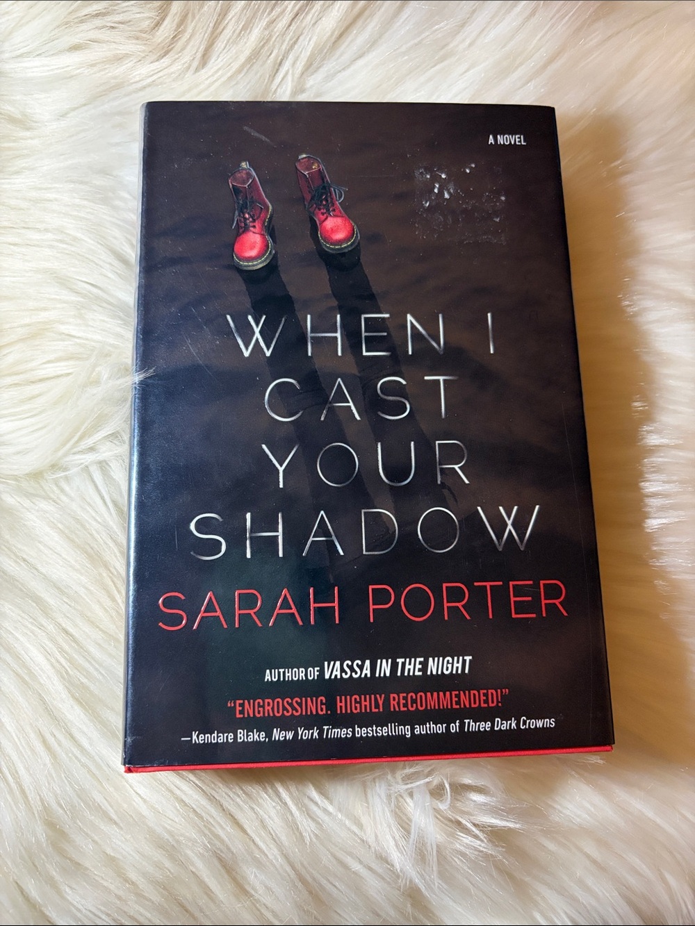 📚 3 for $15 📚 Red Hardcover Novel - When I Cast Your Shadow